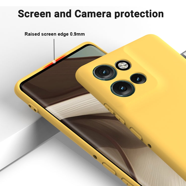 For Motorola Edge 50 Neo / Moto S50 Solid Color Liquid Silicone Dropproof Full Coverage Phone Case(Yellow) - free shipping - PMC TechLife - Order now!