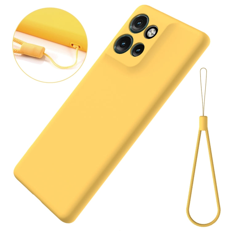 For Motorola Edge 50 Neo / Moto S50 Solid Color Liquid Silicone Dropproof Full Coverage Phone Case(Yellow) - free shipping - PMC TechLife - Order now!