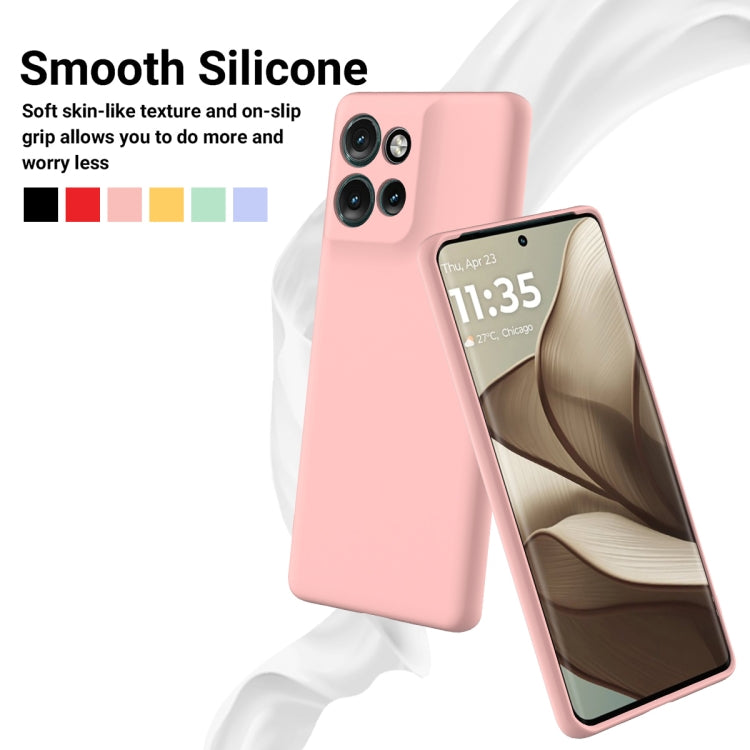 For Motorola Edge 50 Neo / Moto S50 Solid Color Liquid Silicone Dropproof Full Coverage Phone Case(Pink) - free shipping - PMC TechLife - Order now!