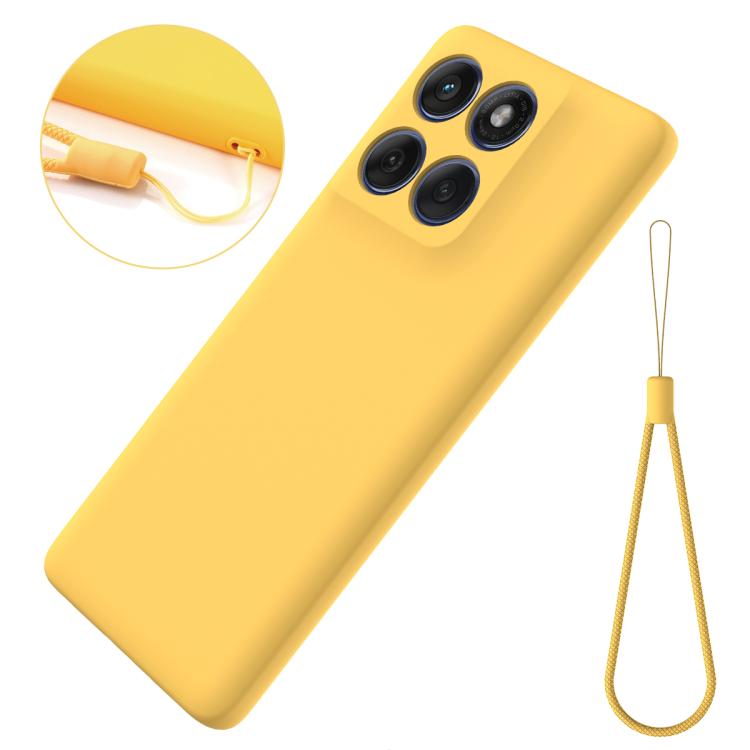 For Motorola Edge 60 Fusion / Edge 60 Solid Color Liquid Silicone Dropproof Full Coverage Phone Case(Yellow) - free shipping - PMC TechLife - Order now!