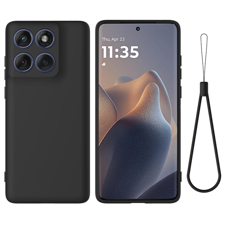 For Motorola Edge 60 Fusion / Edge 60 Solid Color Liquid Silicone Dropproof Full Coverage Phone Case(Black) - free shipping - PMC TechLife - Order now!