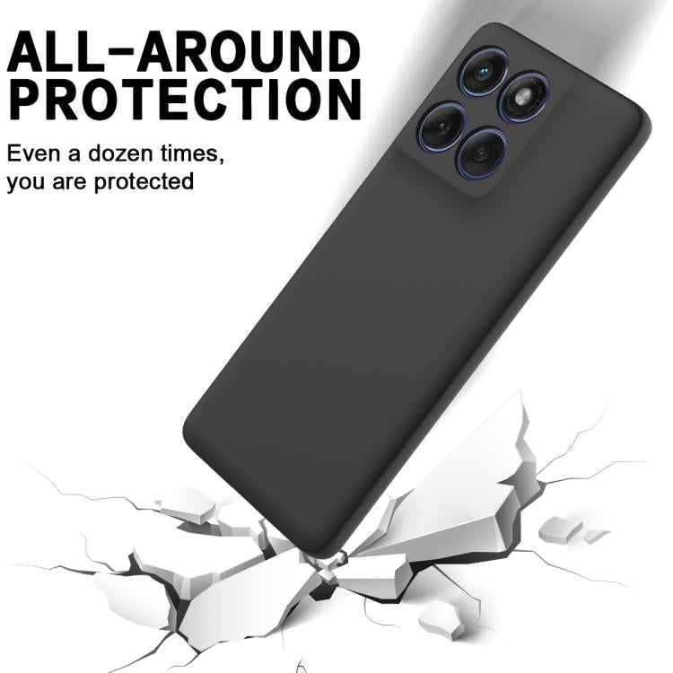 For Motorola Edge 60 Fusion / Edge 60 Solid Color Liquid Silicone Dropproof Full Coverage Phone Case(Black) - free shipping - PMC TechLife - Order now!