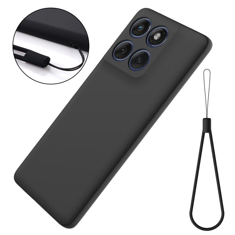 For Motorola Edge 60 Fusion / Edge 60 Solid Color Liquid Silicone Dropproof Full Coverage Phone Case(Black) - free shipping - PMC TechLife - Order now!