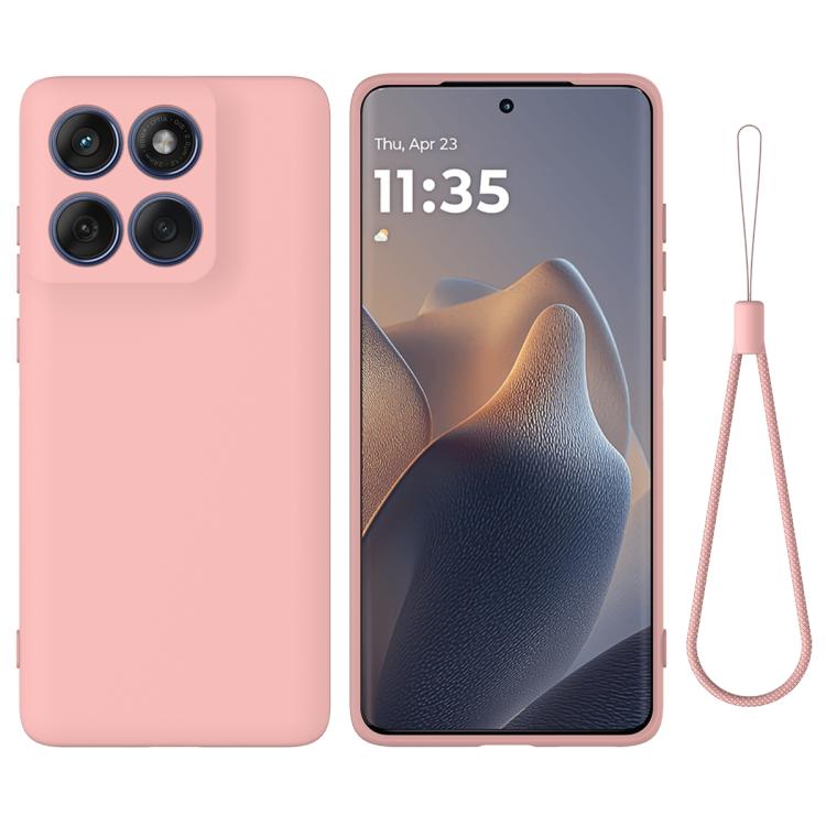 For Motorola Edge 60 Fusion / Edge 60 Solid Color Liquid Silicone Dropproof Full Coverage Phone Case(Pink) - free shipping - PMC TechLife - Order now!