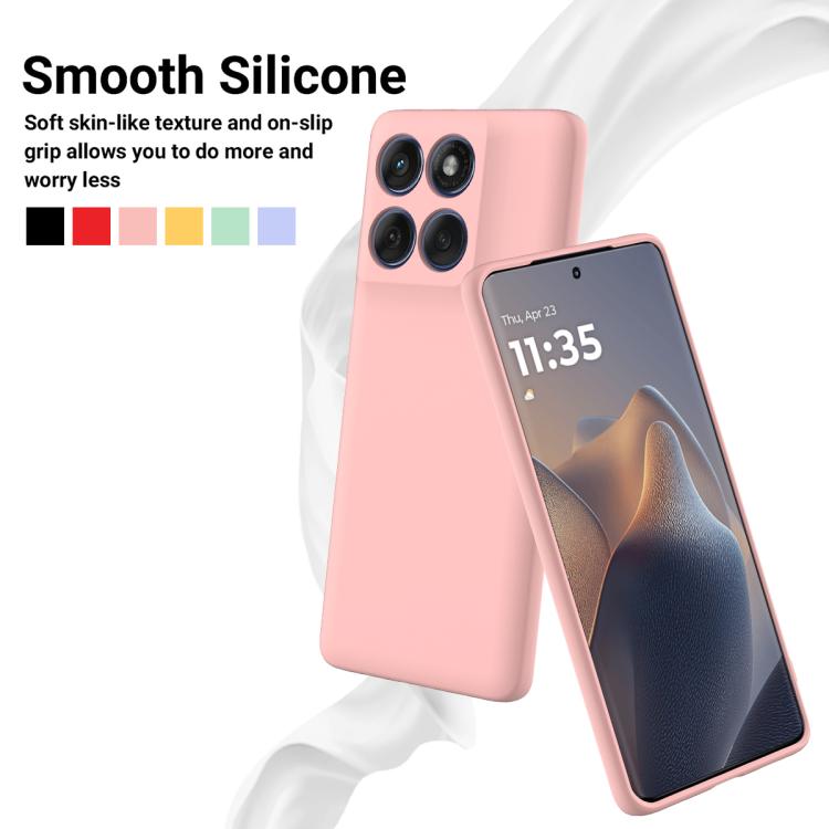 For Motorola Edge 60 Fusion / Edge 60 Solid Color Liquid Silicone Dropproof Full Coverage Phone Case(Pink) - free shipping - PMC TechLife - Order now!
