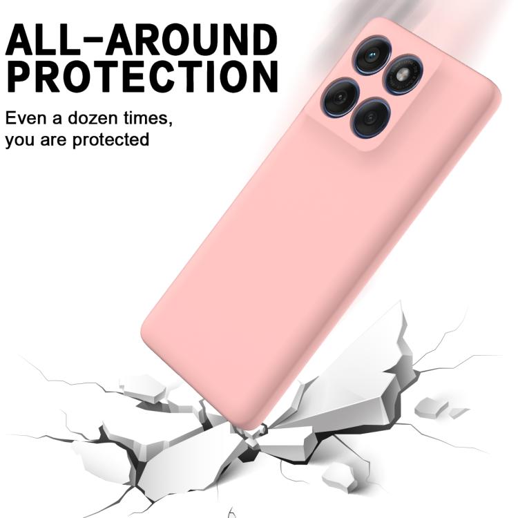 For Motorola Edge 60 Fusion / Edge 60 Solid Color Liquid Silicone Dropproof Full Coverage Phone Case(Pink) - free shipping - PMC TechLife - Order now!