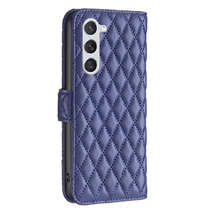 For Samsung Galaxy S25 5G Diamond Lattice Wallet Flip Leather Phone Case(Blue) - Galaxy S25 5G Cases by PMC Jewellery | Online Shopping South Africa | PMC Jewellery | Buy Now Pay Later Mobicred