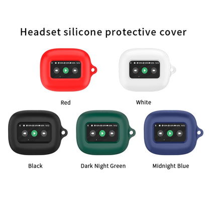 For JBL Live Beam 3 Wireless Bluetooth Earphones Silicone Protective Case(Dark Green) - JBL Earphone Case by PMC Jewellery | Online Shopping South Africa | PMC Jewellery | Buy Now Pay Later Mobicred