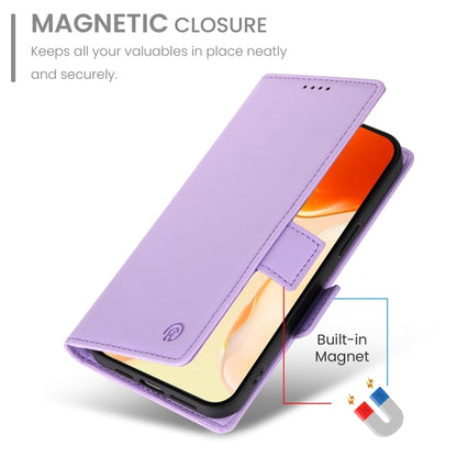 For iPhone 16 Plus Side Buckle Magnetic Frosted Leather Phone Case(Purple) - iPhone 16 Plus Cases by PMC Jewellery | Online Shopping South Africa | PMC Jewellery | Buy Now Pay Later Mobicred