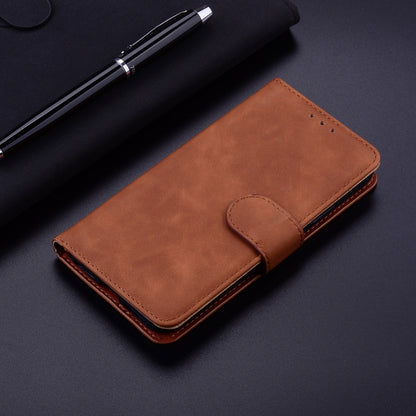 For Xiaomi Redmi K70 / K70 Pro Skin Feel Pure Color Flip Leather Phone Case(Brown) - K70 Cases by PMC Jewellery | Online Shopping South Africa | PMC Jewellery | Buy Now Pay Later Mobicred