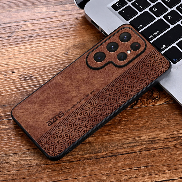 For Samsung Galaxy S25 Ultra 5G AZNS 3D Embossed Skin Feel Phone Case(Brown) - Galaxy S25 Ultra 5G Cases by AZNS | Online Shopping South Africa | PMC Jewellery | Buy Now Pay Later Mobicred