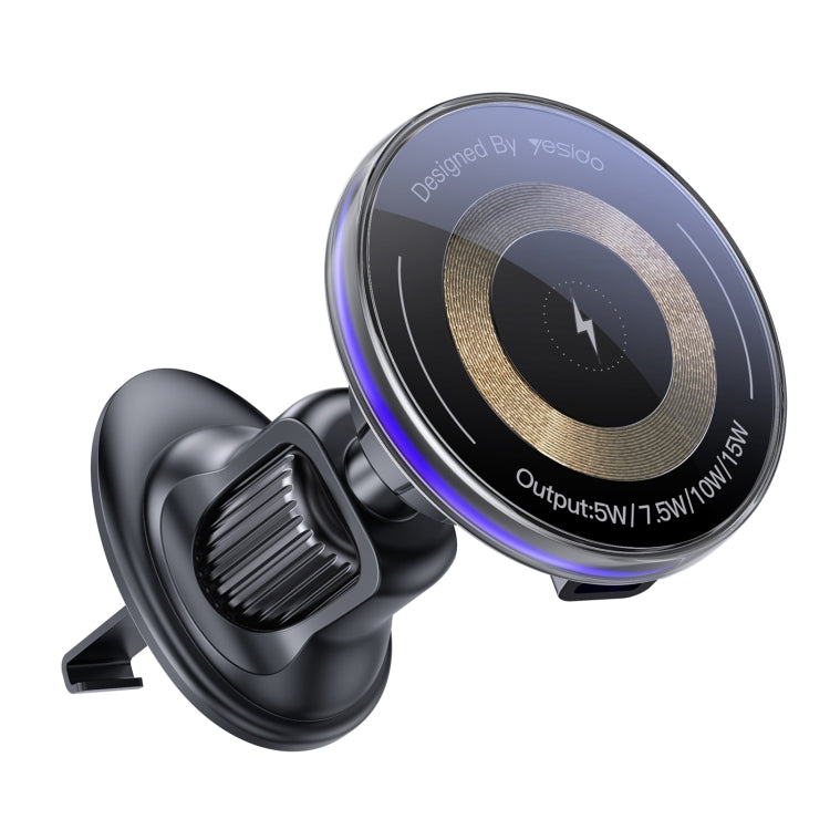 Yesido C308 15W Air Outlet Car MagSafe Magnetic Wireless Charging Holder(Black) - free shipping - PMC TechLife - Order now!