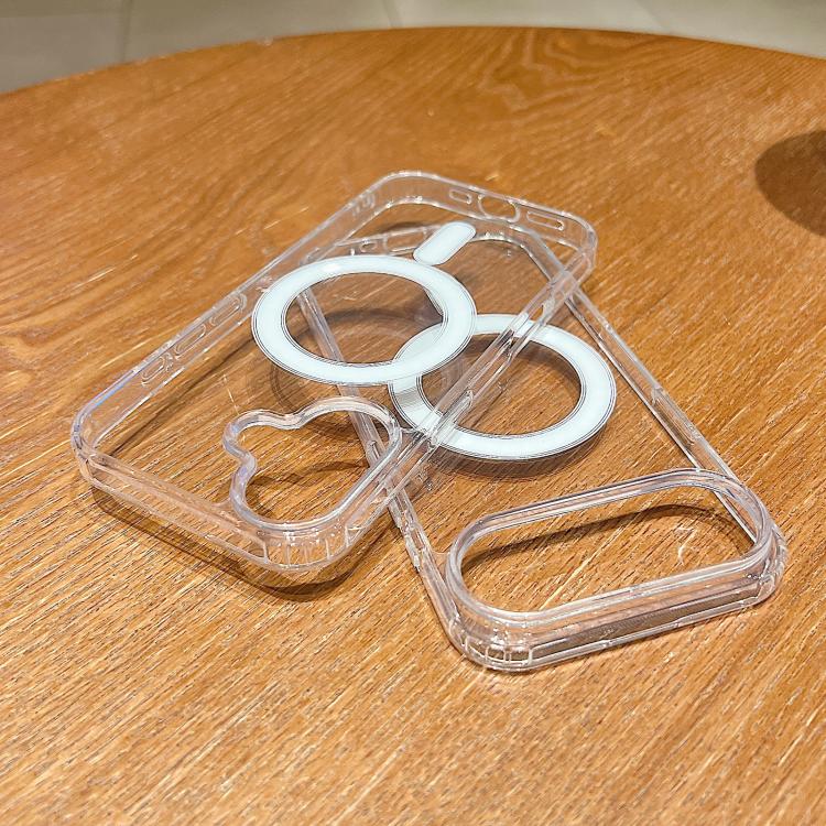 For iPhone 17 Air Large Hole Camera MagSafe Magnetic Clear Acrylic TPU Case(Transparent) - free shipping - PMc TechLife - Order now!