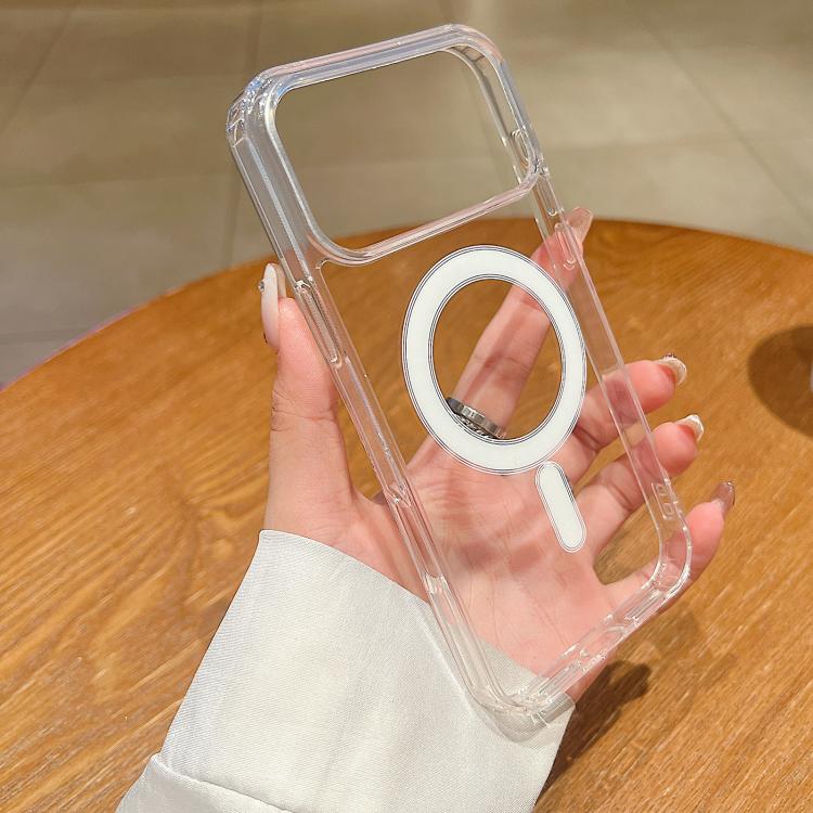 For iPhone 17 Pro Large Hole Camera MagSafe Magnetic Clear Acrylic TPU Case(Transparent) - free shipping - PMc TechLife - Order now!
