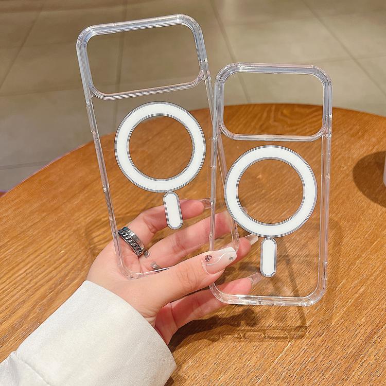 For iPhone 17 Pro Large Hole Camera MagSafe Magnetic Clear Acrylic TPU Case(Transparent) - free shipping - PMc TechLife - Order now!