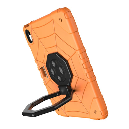 For iPad Air 11 2024 Spider Turntable Handle Stress Relief Tablet Case(Orange Black) - iPad Air 11 2024 Cases by PMC Jewellery | Online Shopping South Africa | PMC Jewellery | Buy Now Pay Later Mobicred
