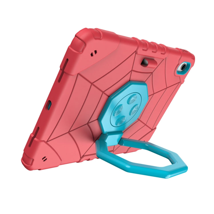 For iPad Air 11 2024 Spider Turntable Handle Stress Relief Tablet Case(Red Blue) - iPad Air 11 2024 Cases by PMC TechLife | Online Shopping South Africa | PMC TechLife | Buy Now Pay Later Mobicred