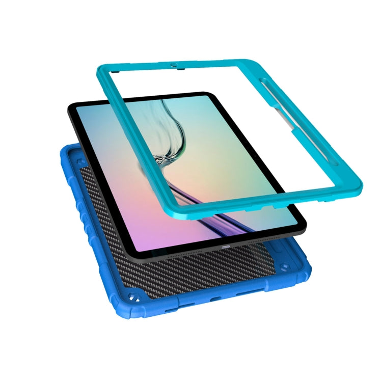 For iPad Pro 11 2024 Spider Turntable Handle Stress Relief Tablet Case(Blue) - iPad Pro 11 2024 Cases by PMC Jewellery | Online Shopping South Africa | PMC Jewellery | Buy Now Pay Later Mobicred