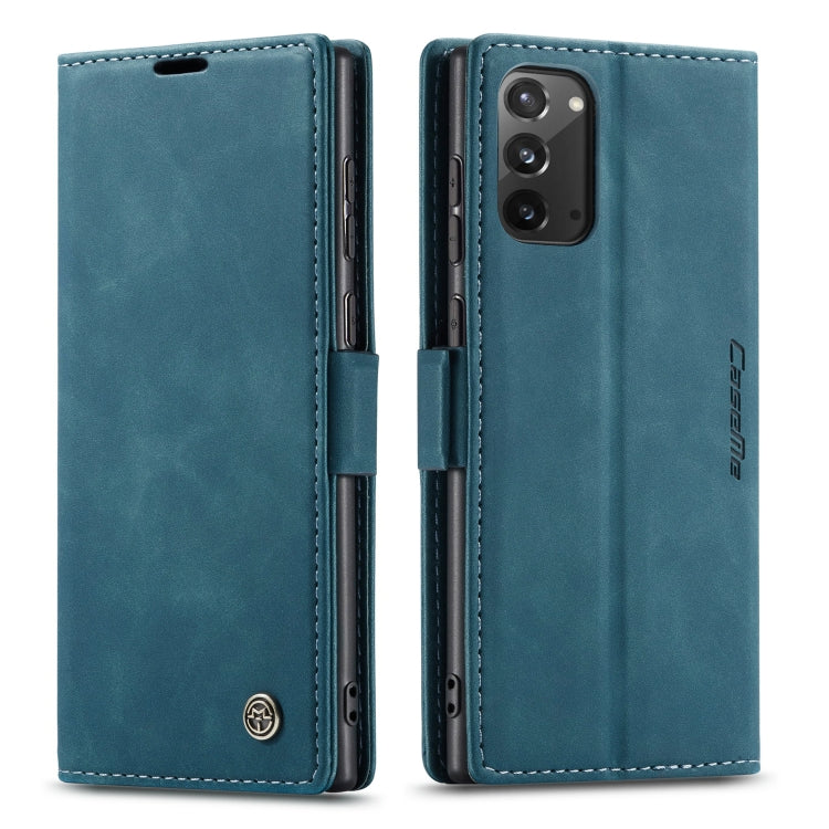 For Samsung Galaxy Note20 CaseMe Multifunctional Horizontal Flip Leather Case, with Card Slot & Holder & Wallet(Blue) - Galaxy Note20 Cases by CaseMe | Online Shopping South Africa | PMC Jewellery | Buy Now Pay Later Mobicred