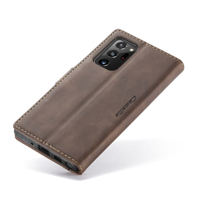 For Samsung Galaxy Note20 Ultra CaseMe Multifunctional Horizontal Flip Leather Case, with Card Slot & Holder & Wallet(Coffee) - Galaxy Phone Cases by CaseMe | Online Shopping South Africa | PMC Jewellery | Buy Now Pay Later Mobicred