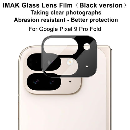 For Google Pixel 9 Pro Fold IMAK Rear Camera Lens Glass Film Black Version - Other by imak | Online Shopping South Africa | PMC Jewellery | Buy Now Pay Later Mobicred