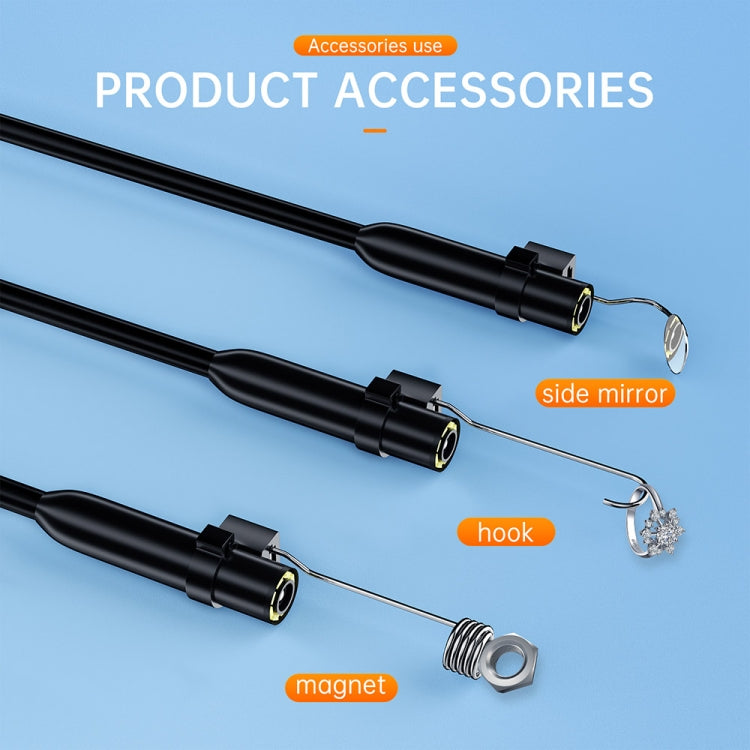 AN112 2 in 1 USB-C / Type-C + 8 Pin Interface 8mm HD Industry Endoscope, Length:10m Soft Tube -  by PMC TechLife | Online Shopping South Africa | PMC TechLife | Buy Now Pay Later Mobicred