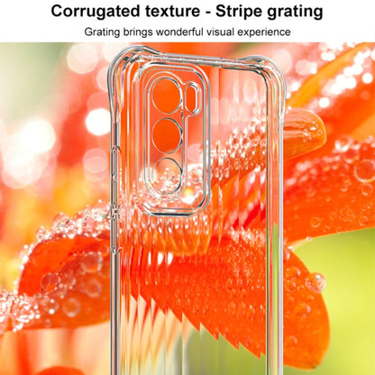 For OPPO Reno12 Global IMAK Corrugated Texture Airbag TPU Phone Case(Transparent) - Reno12 Cases by imak | Online Shopping South Africa | PMC Jewellery | Buy Now Pay Later Mobicred