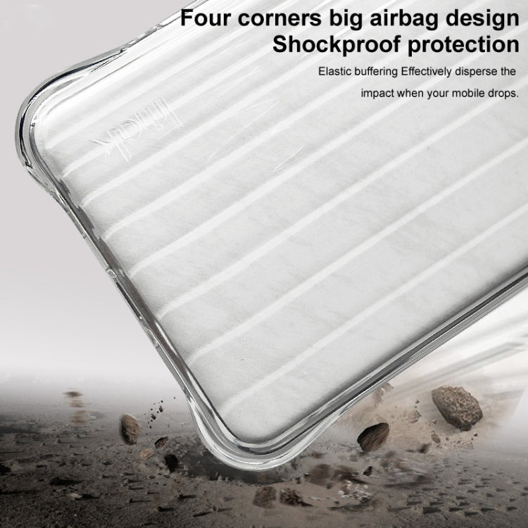 For OPPO Reno12 Global IMAK Corrugated Texture Airbag TPU Phone Case(Transparent) - Reno12 Cases by imak | Online Shopping South Africa | PMC Jewellery | Buy Now Pay Later Mobicred