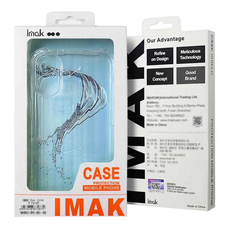 For iPhone 16 Pro Max IMAK Corrugated Texture Airbag TPU Phone Case(Transparent) - iPhone 16 Pro Max Cases by imak | Online Shopping South Africa | PMC Jewellery | Buy Now Pay Later Mobicred