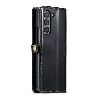 For Samsung Galaxy Z Fold6 5G CaseMe 003 Crazy Horse Texture Flip Leather Phone Case(Black) - Galaxy Z Fold6 5G Cases by CaseMe | Online Shopping South Africa | PMC Jewellery | Buy Now Pay Later Mobicred