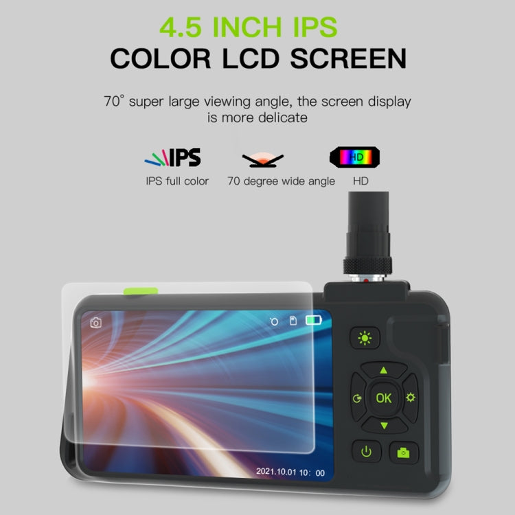 T22 4.5 inch IPS Color Screen 7.9mm Triple Camera Hard Cable Industrial Endoscope, Length:3.5m(Black Orange) -  by PMC TechLife | Online Shopping South Africa | PMC TechLife | Buy Now Pay Later Mobicred