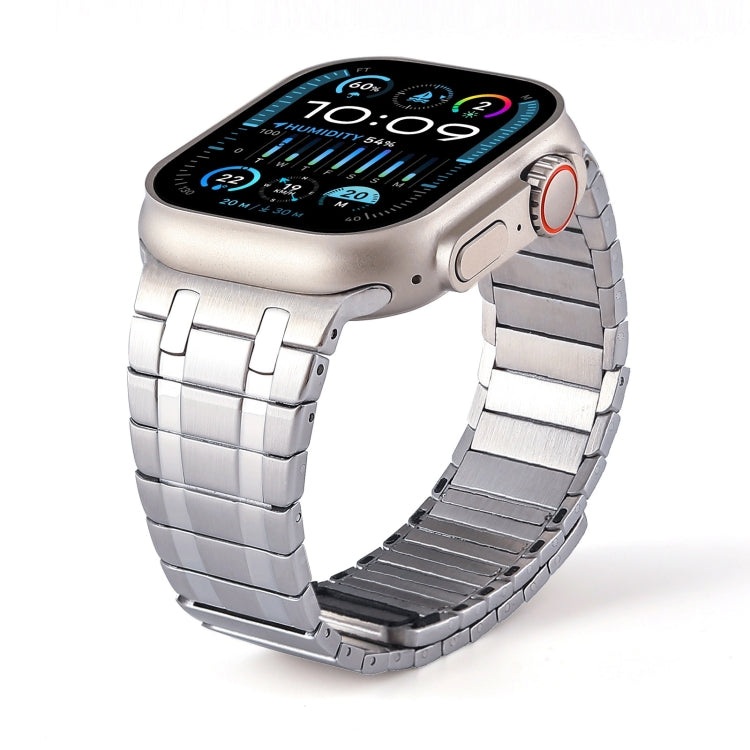 For Apple Watch SE 2023 44mm Magnetic Stainless Steel Watch Band(Silver) - free shipping - PMc TechLife - Order now!