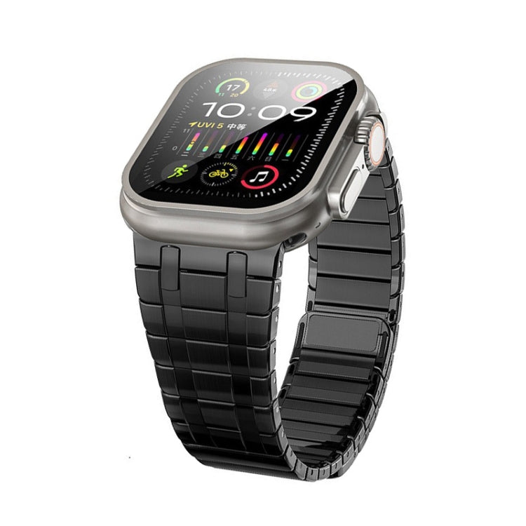For Apple Watch Ultra 2 49mm Magnetic Stainless Steel Watch Band(Black) - free shipping - PMc TechLife - Order now!