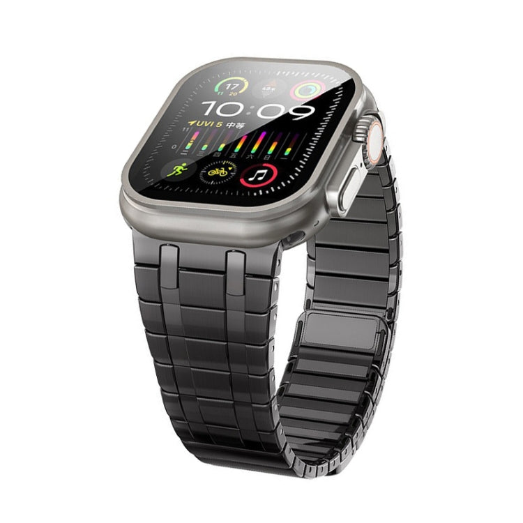 For Apple Watch Ultra 2 49mm Magnetic Stainless Steel Watch Band(Titanium Grey) - free shipping - PMc TechLife - Order now!