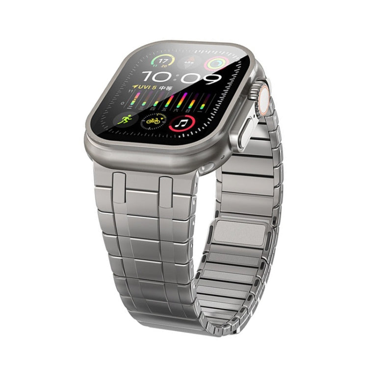 For Apple Watch Ultra 2 49mm Magnetic Stainless Steel Watch Band(Titanium Gold) - free shipping - PMc TechLife - Order now!