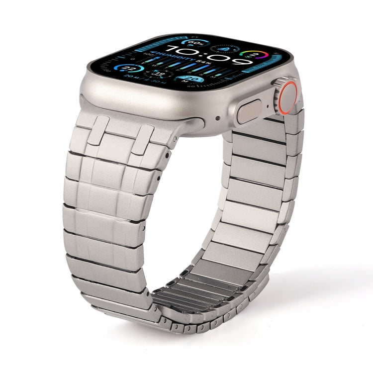 For Apple Watch Ultra 2 49mm Magnetic Stainless Steel Watch Band(Titanium Gold) - free shipping - PMc TechLife - Order now!