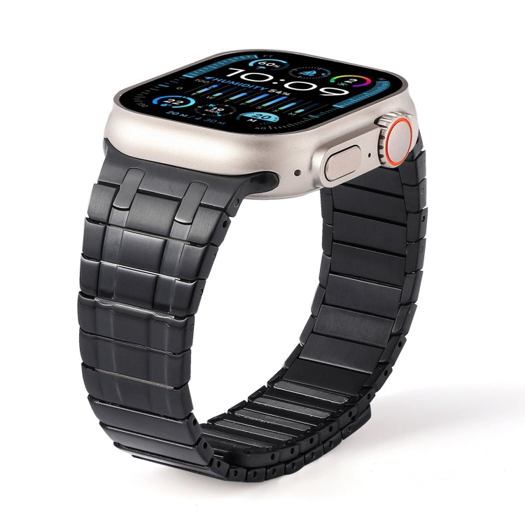For Apple Watch Series 9 45mm Magnetic Stainless Steel Watch Band(Black) - free shipping - PMc TechLife - Order now!
