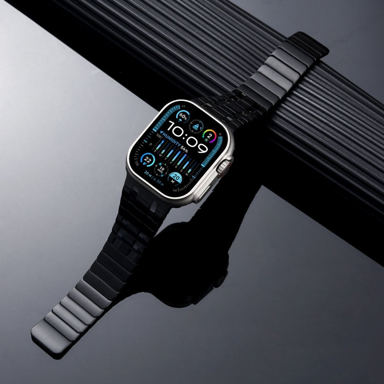 For Apple Watch Series 7 45mm Magnetic Stainless Steel Watch Band(Black) - free shipping - PMc TechLife - Order now!