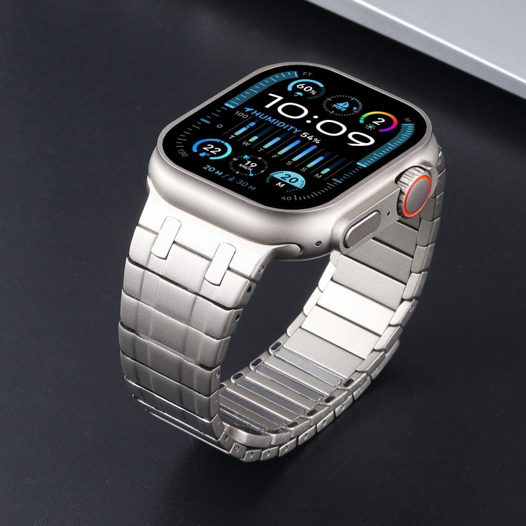 For Apple Watch Series 7 45mm Magnetic Stainless Steel Watch Band(Titanium Gold) - free shipping - PMc TechLife - Order now!