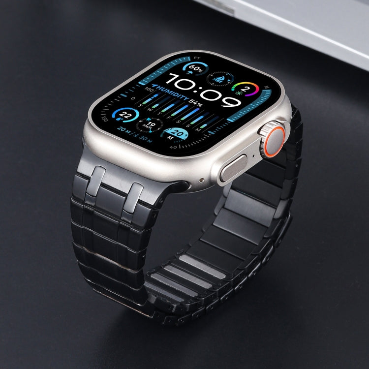 For Apple Watch Series 5 44mm Magnetic Stainless Steel Watch Band(Black) - free shipping - PMc TechLife - Order now!