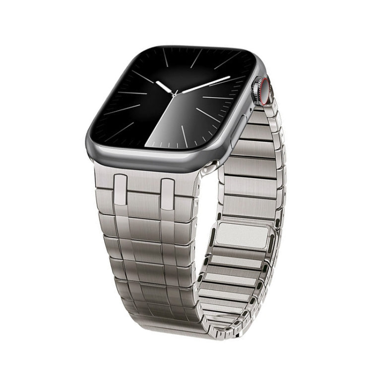 For Apple Watch Series 5 44mm Magnetic Stainless Steel Watch Band(Titanium Gold) - free shipping - PMc TechLife - Order now!