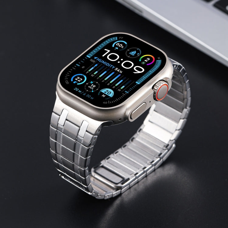 For Apple Watch Series 4 44mm Magnetic Stainless Steel Watch Band(Silver) - free shipping - PMc TechLife - Order now!