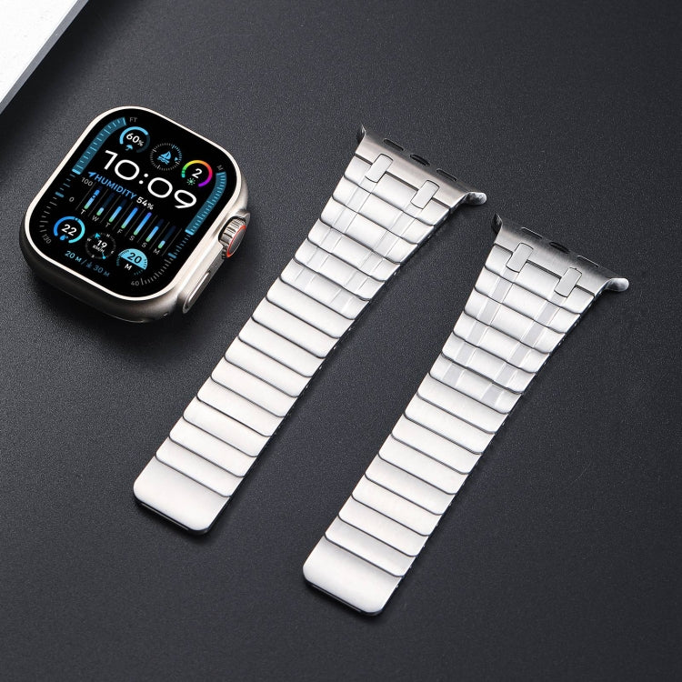 For Apple Watch Series 4 44mm Magnetic Stainless Steel Watch Band(Silver) - free shipping - PMc TechLife - Order now!
