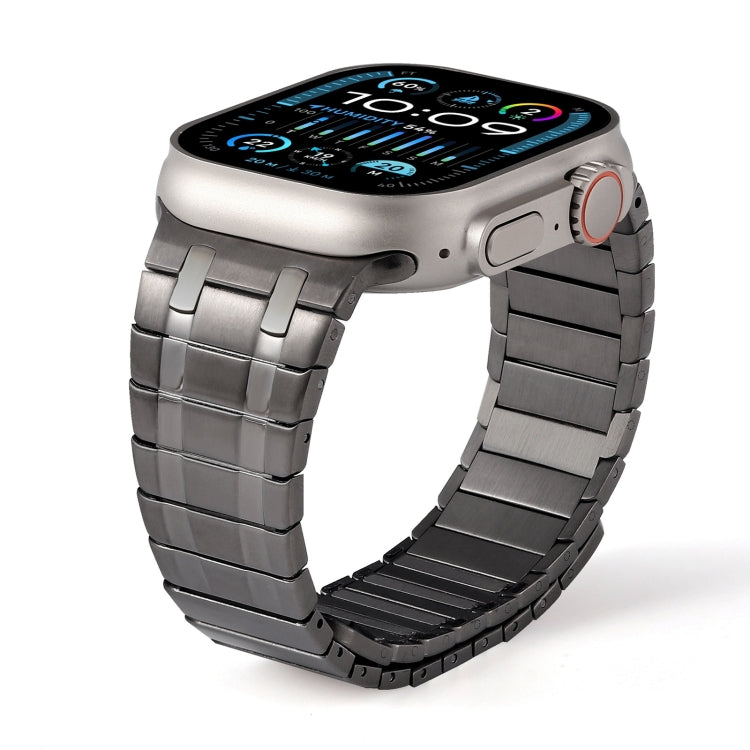 For Apple Watch Series 4 44mm Magnetic Stainless Steel Watch Band(Titanium Grey) - free shipping - PMc TechLife - Order now!