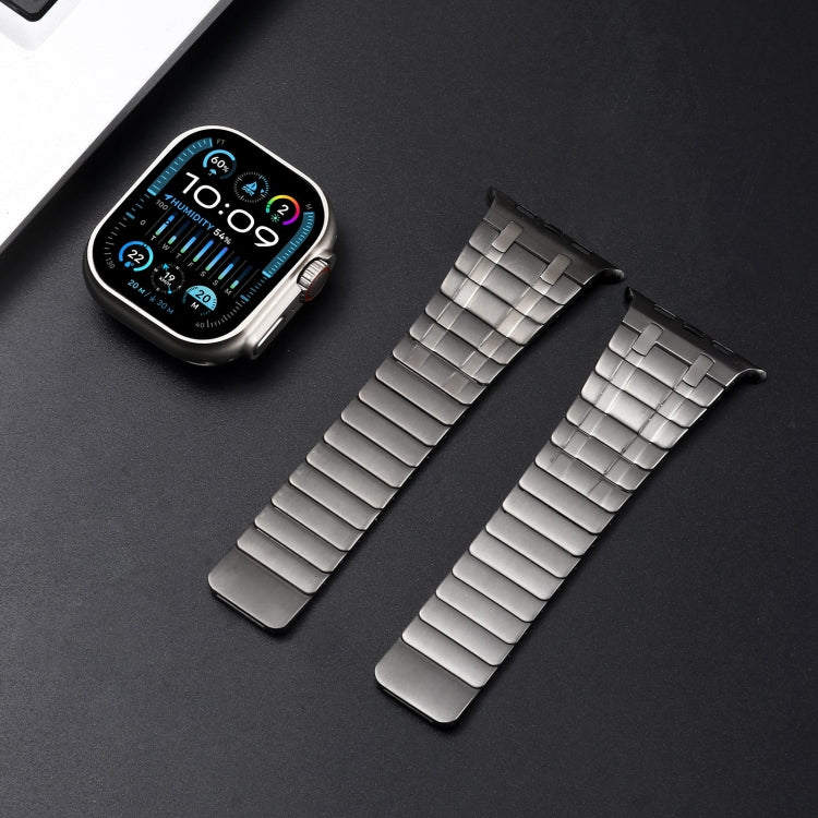 For Apple Watch Series 4 44mm Magnetic Stainless Steel Watch Band(Titanium Grey) - free shipping - PMc TechLife - Order now!