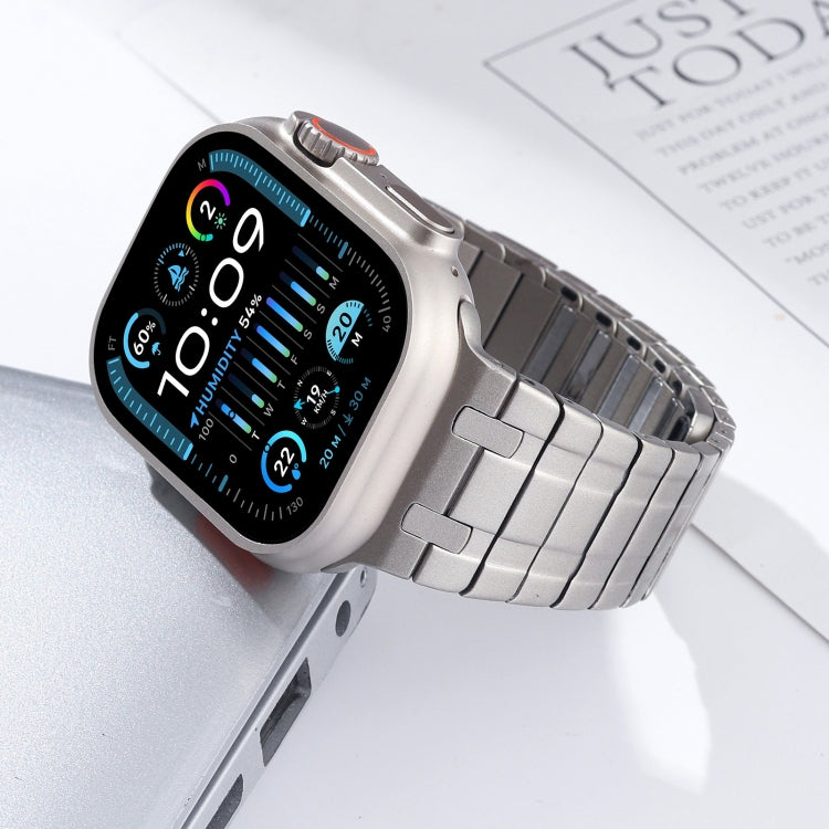For Apple Watch Series 4 44mm Magnetic Stainless Steel Watch Band(Titanium Gold) - free shipping - PMc TechLife - Order now!