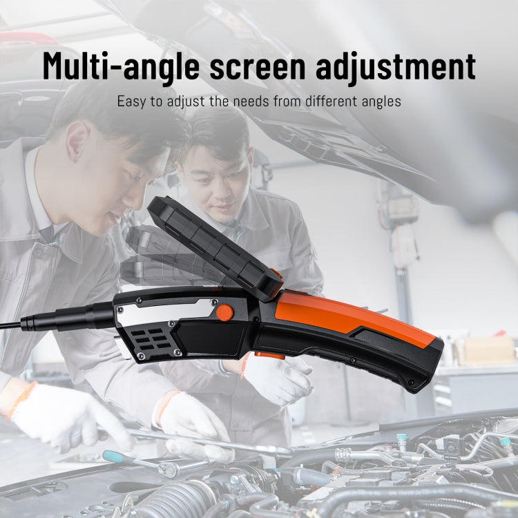 T27 5 inch IPS Color Screen 5.5mm Single Camera Handheld Hard Cable HD Industrial Endoscope, Length:5m(Orange Black) -  by PMC TechLife | Online Shopping South Africa | PMC TechLife | Buy Now Pay Later Mobicred