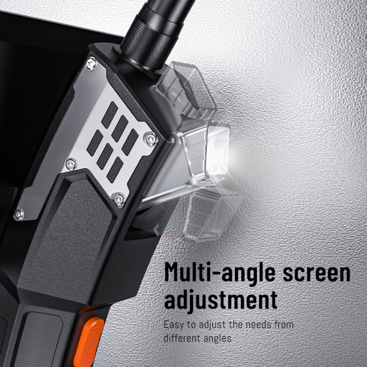 T27 5 inch IPS Color Screen 5.5mm Dual Camera Handheld Hard Cable HD Industrial Endoscope, Length:1m(Orange Black) -  by PMC TechLife | Online Shopping South Africa | PMC TechLife | Buy Now Pay Later Mobicred