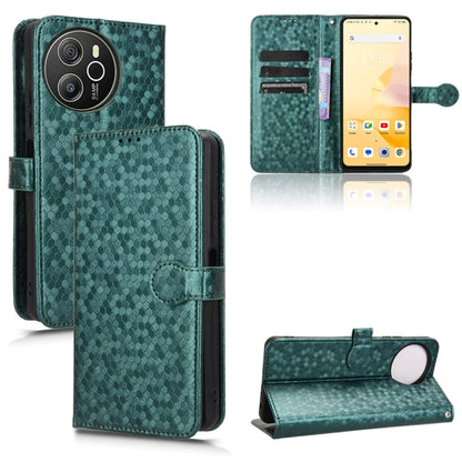 For Blackview Shark 8 Honeycomb Dot Texture Leather Phone Case(Green) - More Brand by PMC Jewellery | Online Shopping South Africa | PMC Jewellery | Buy Now Pay Later Mobicred