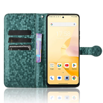 For Blackview Shark 8 Honeycomb Dot Texture Leather Phone Case(Green) - More Brand by PMC Jewellery | Online Shopping South Africa | PMC Jewellery | Buy Now Pay Later Mobicred